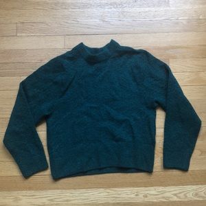 Dark Green Cropped H&M Sweater